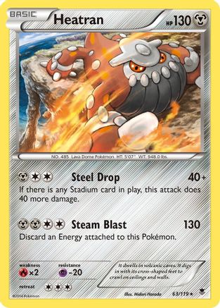 Heatran  - Holofoil - Holo Rare