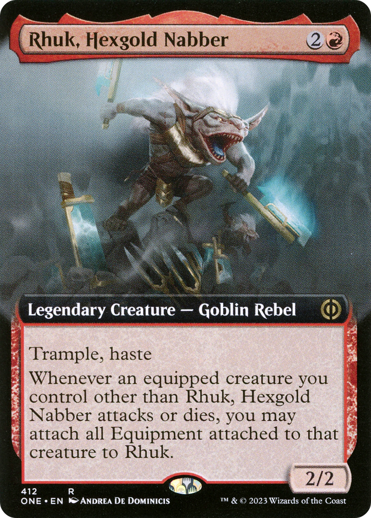 Rhuk, Hexgold Nabber (Art étendu) [Phyrexia : Tous seront un] 