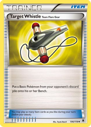 Équipement Flare de l'équipe Target Whistle (106/119) [XY : Forces fantômes] 