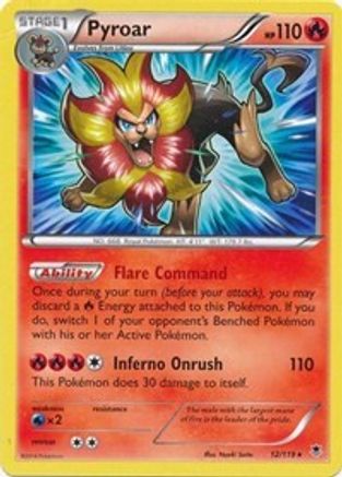 Pyroar - 12/119 (XY Phantom Forces)/119  - Rare