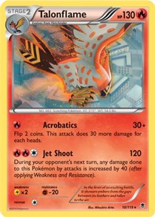 Talonflame - 10/119 (XY Phantom Forces)/119  - Holofoil - Holo Rare