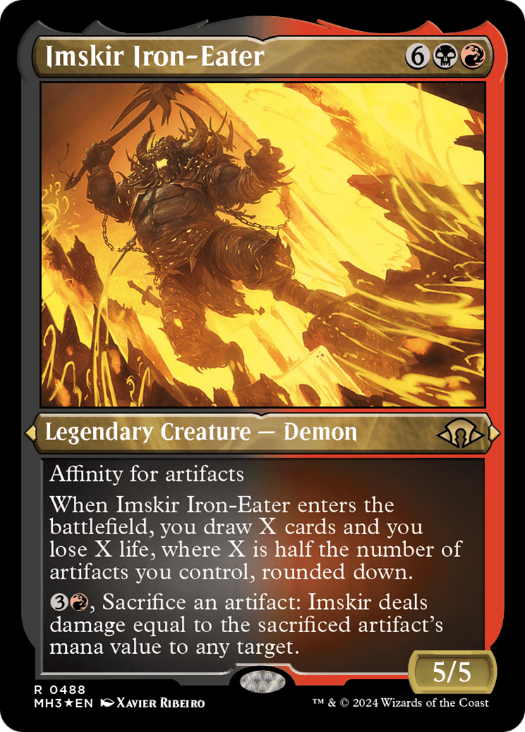 Imskir Iron-Eater (feuille gravée) [Modern Horizons 3] 