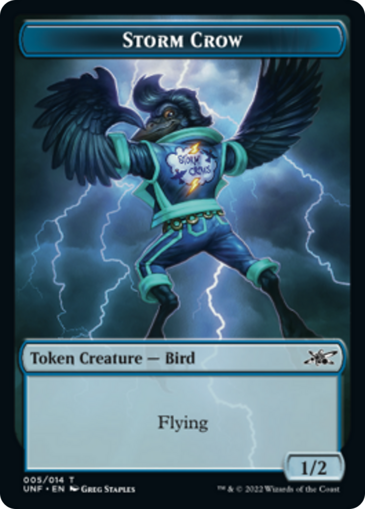 Chat // Jeton double face Storm Crow [Jetons Unfinity] 