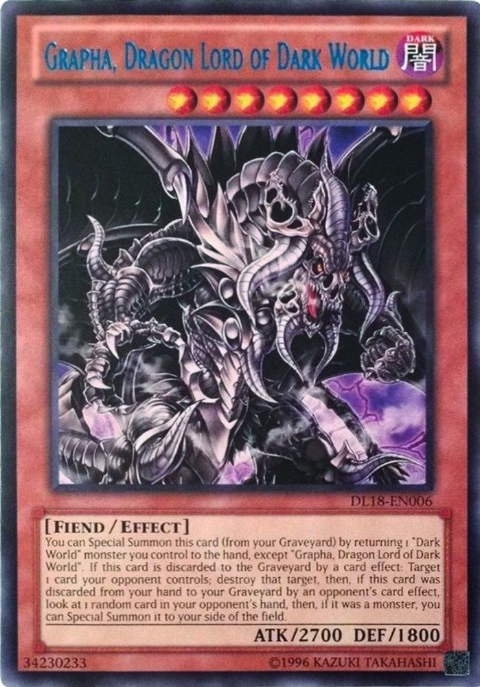 Grapha, Dragon Lord of Dark World (Blue) (DL18-EN006) - Rare
