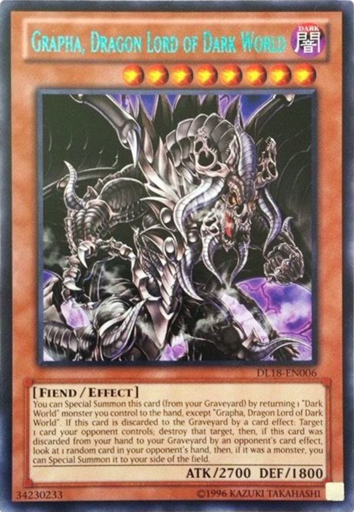 Grapha, Dragon Lord of Dark World (Green) (DL18-EN006) - Rare