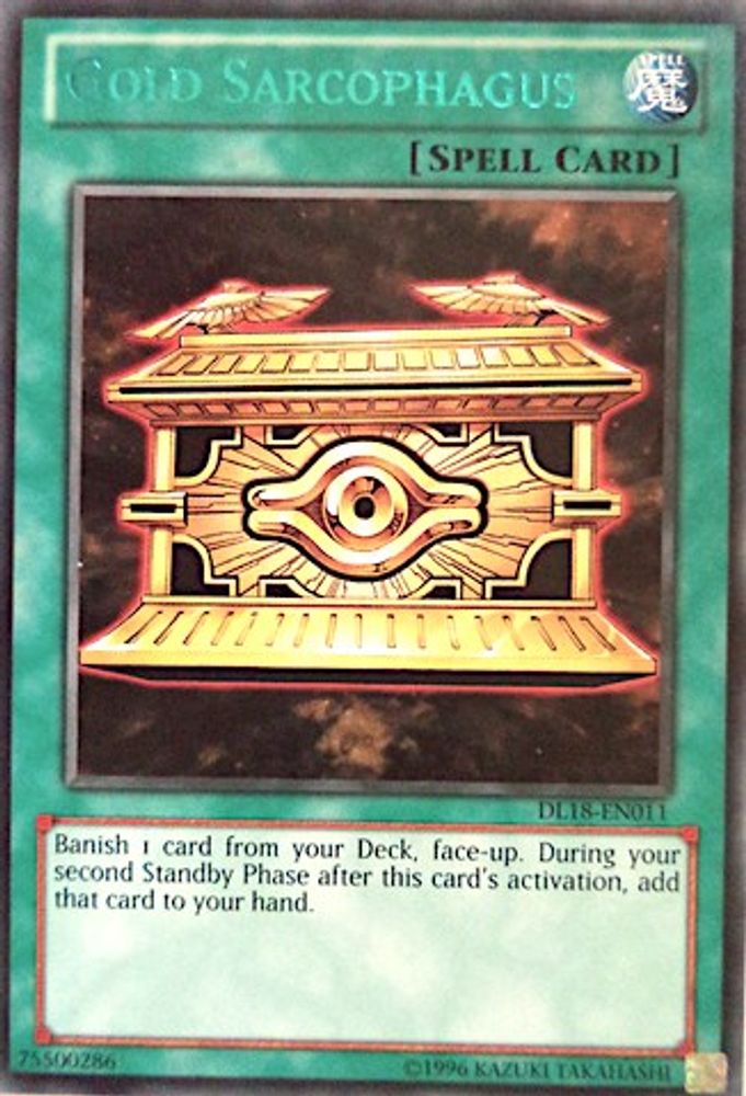 Gold Sarcophagus (Green) (DL18-EN011) - Rare