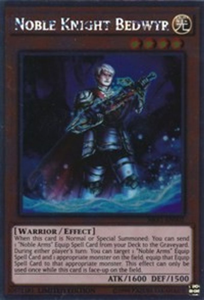 Noble Knight Bedwyr (NKRT-EN002) - Platinum Rare