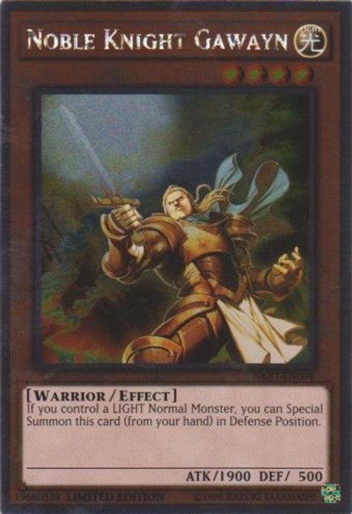 Noble Knight Gawayn (NKRT-EN004) - Platinum Rare