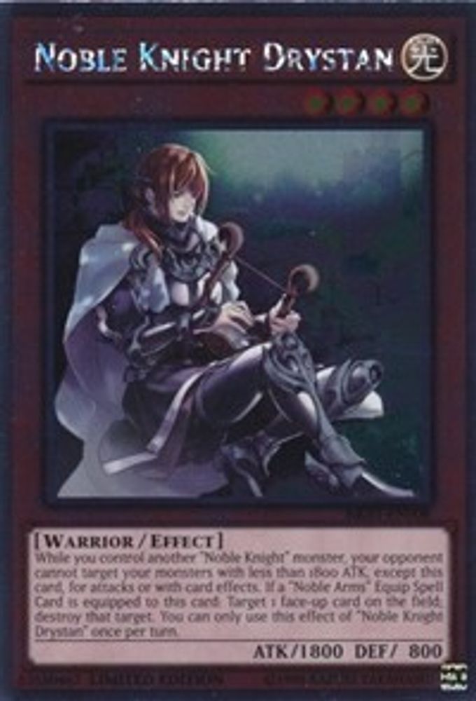 Noble Knight Drystan (NKRT-EN008) - Platinum Rare