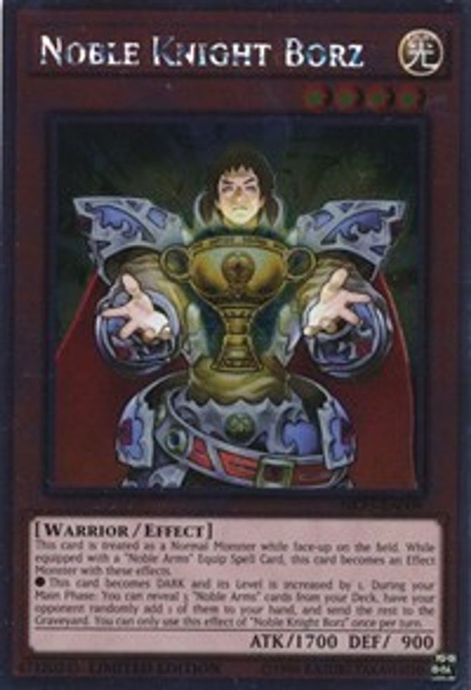 Noble Knight Borz (NKRT-EN009) - Platinum Rare