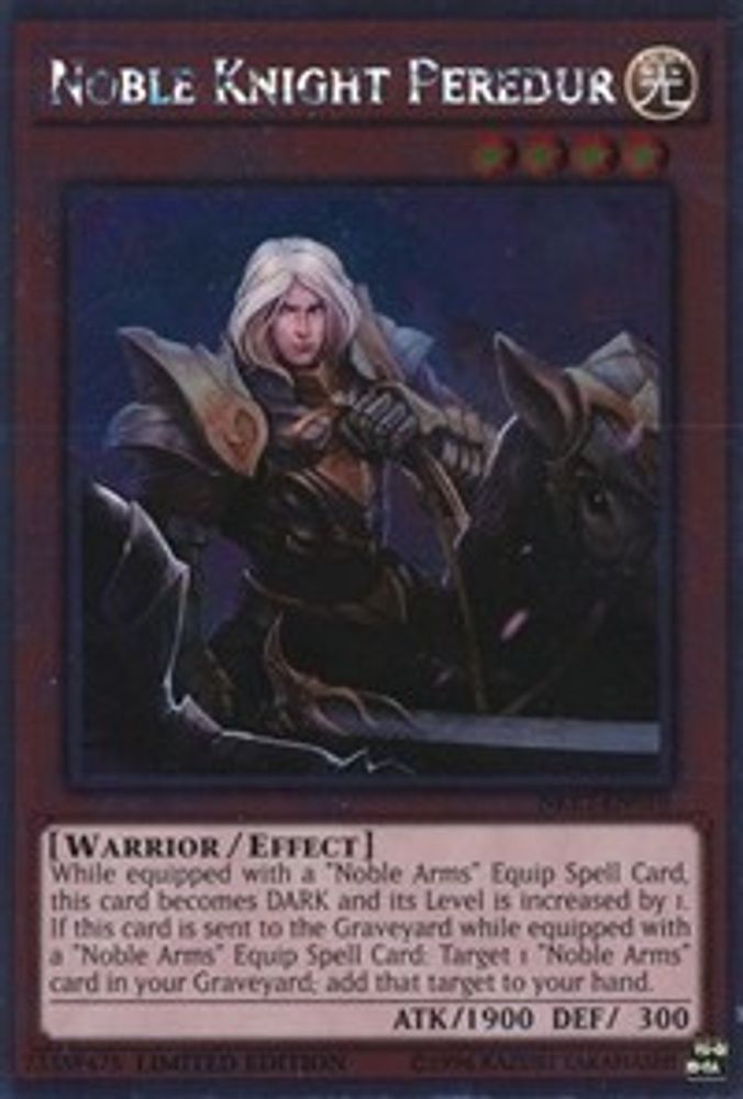 Noble Knight Peredur (NKRT-EN010) - Platinum Rare