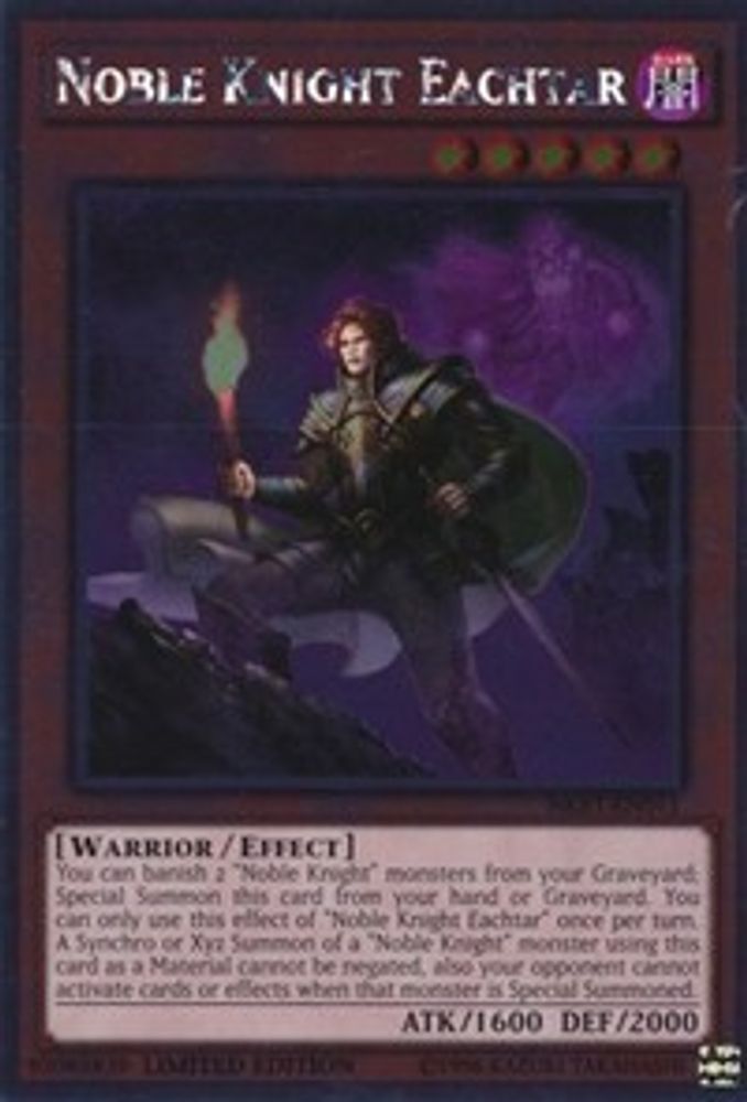Noble Knight Eachtar (NKRT-EN011) - Platinum Rare