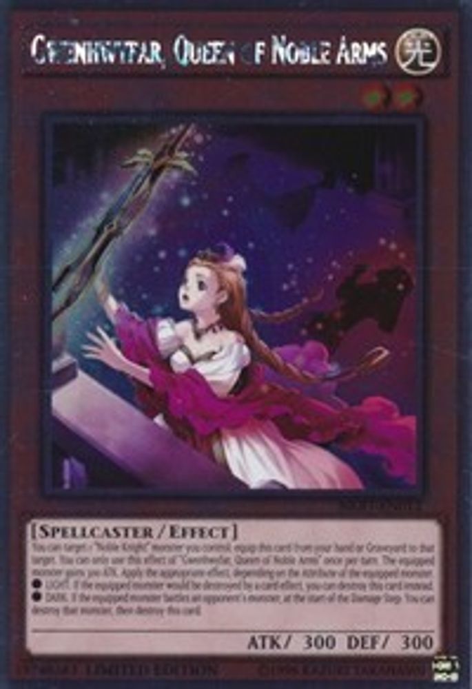Gwenhwyfar, Queen of Noble Arms (NKRT-EN012) - Platinum Rare