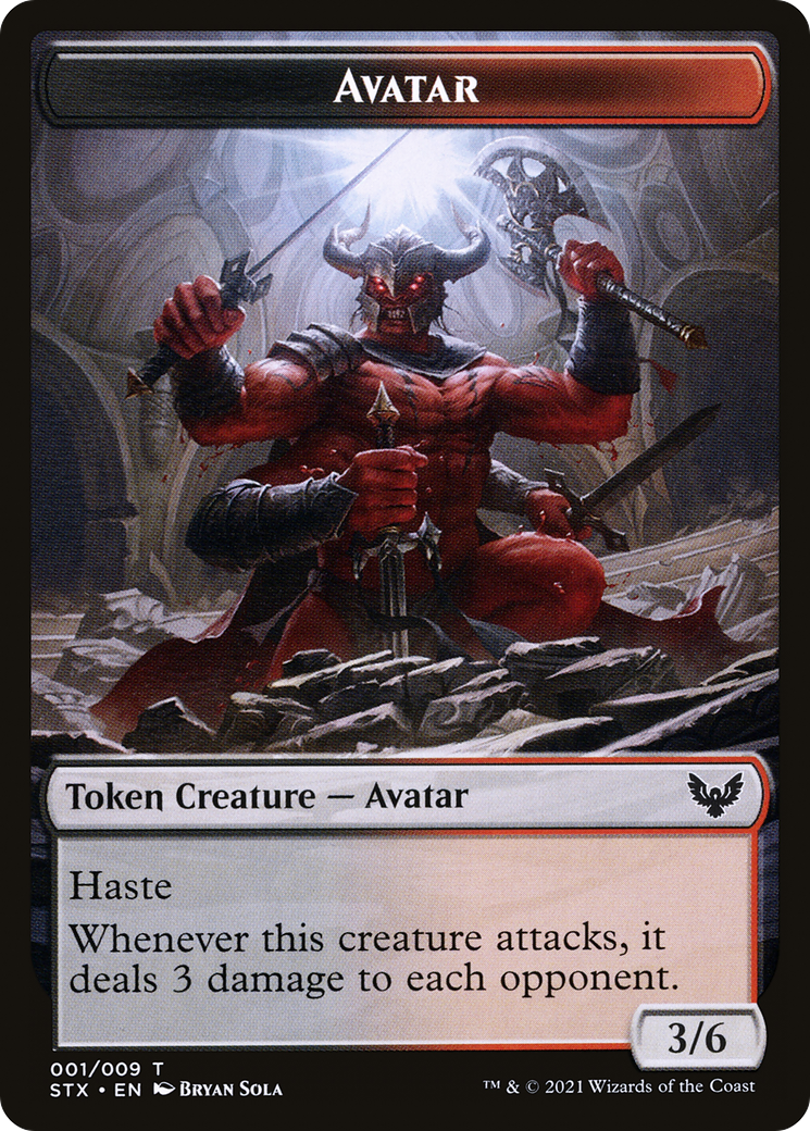 Avatar (TSTX-001) - Strixhaven: School of Mages Tokens