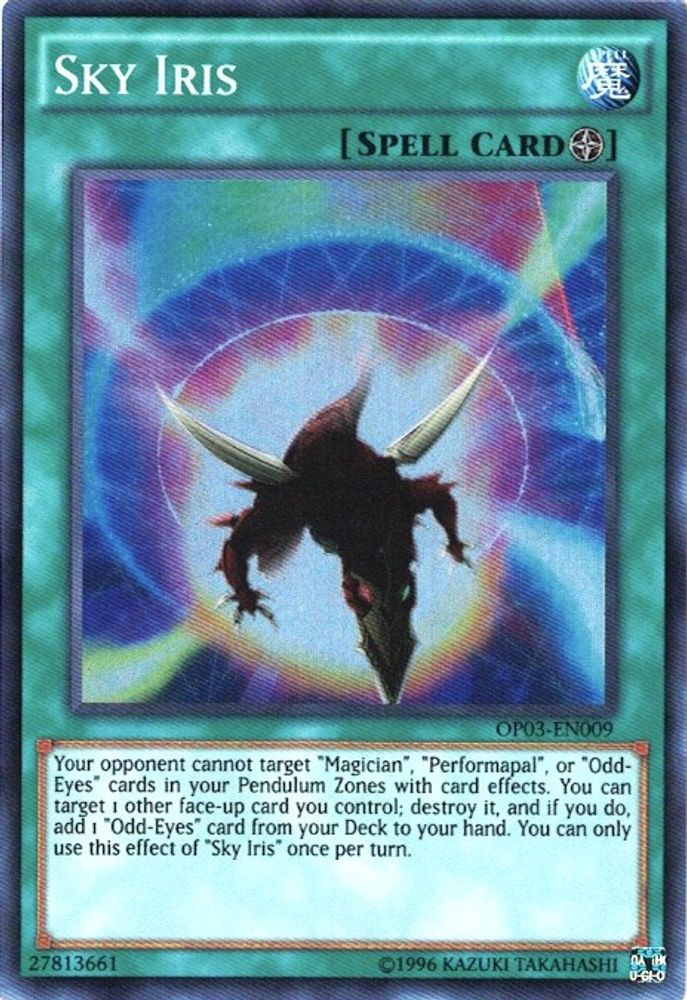 Sky Iris (OP03-EN009) - Super Rare