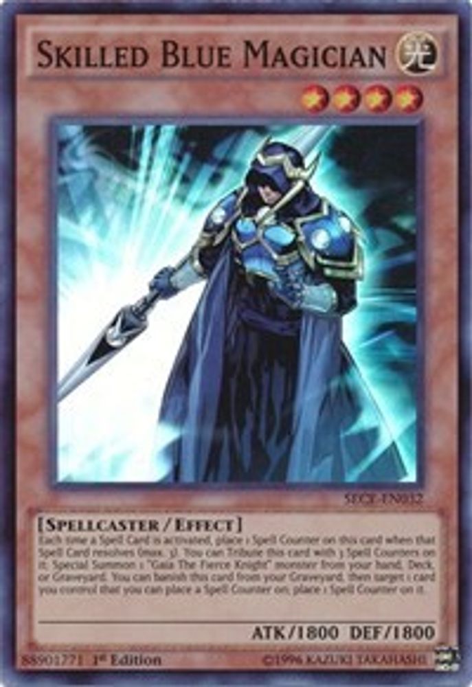 Skilled Blue Magician (SECE-EN032) - Super Rare