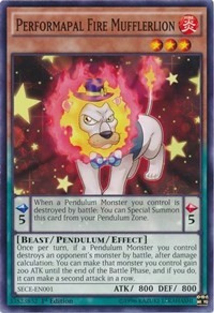 Performapal Fire Mufflerlion (SECE-EN001) - Common
