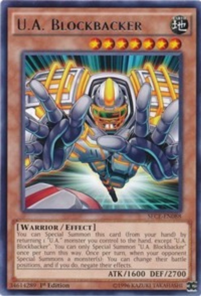 U.A. Blockbacker (SECE-EN088) - Rare