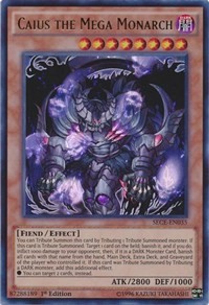 Caius the Mega Monarch (SECE-EN035) - Ultra Rare