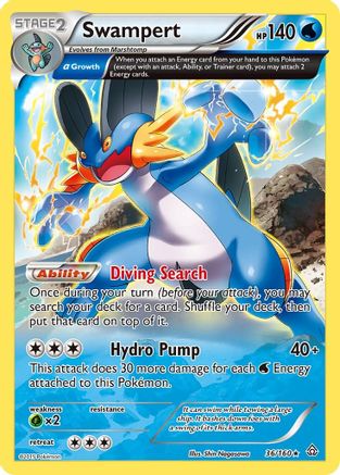 Swampert (Alpha) 036  - Holofoil - Holo Rare