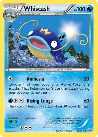 Whiscash (40/160) [XY : Clash Primal] 