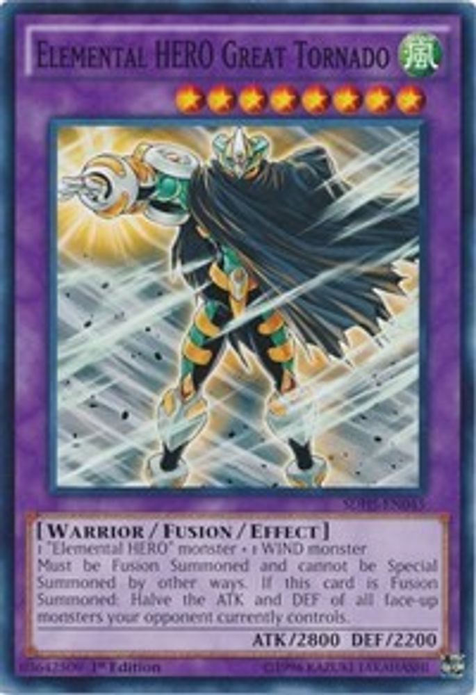 Elemental HERO Great Tornado (SDHS-EN045) - Common