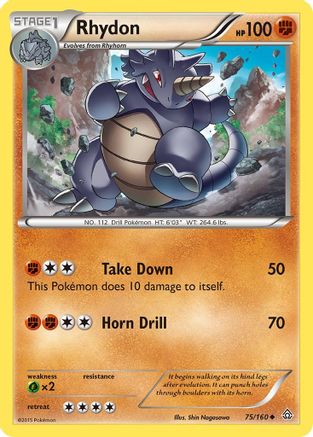 Rhydon 75/160 - XY  Primal Clash