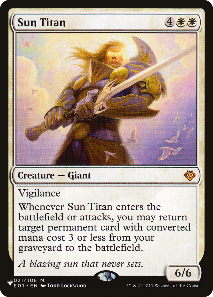 Soleil Titan [La liste] 