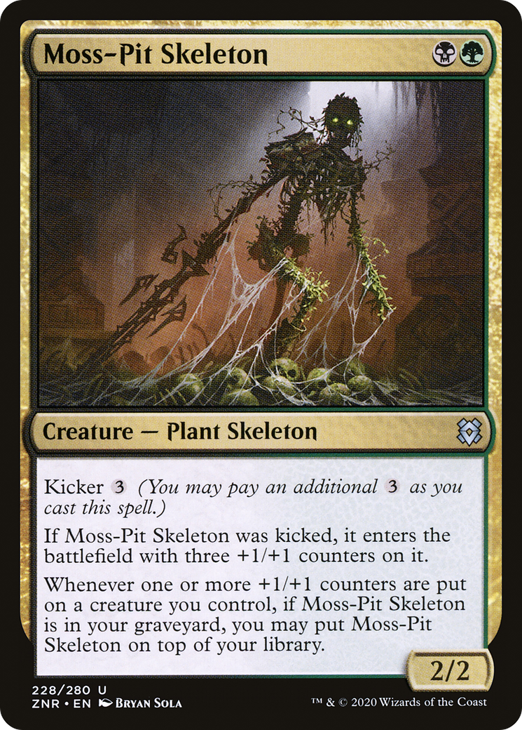 Squelette de la fosse à mousse [Zendikar Rising] 