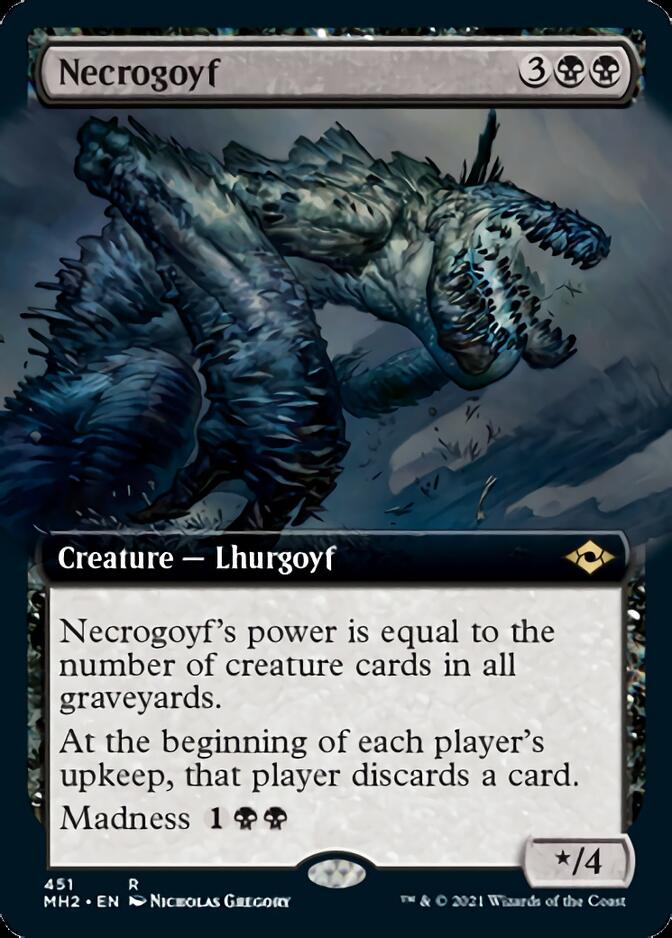 Necrogoyf (Art étendu) [Horizons modernes 2] 