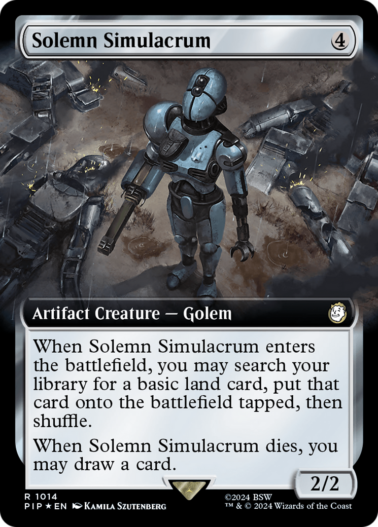 Simulacre solennel (Art étendu) (Surge Foil) [Fallout] 