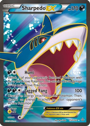 Sharpedo EX (152 Full Art)  - Holofoil - Ultra Rare