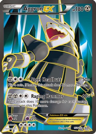 Aggron EX (153 Full Art)  - Holofoil - Ultra Rare