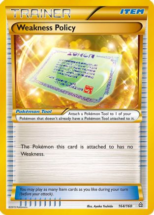 Weakness Policy (164 Secret Rare)  - Holofoil - Secret Rare