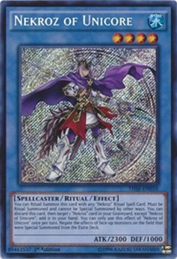 Nekroz of Unicore (THSF-EN016) - Secret Rare