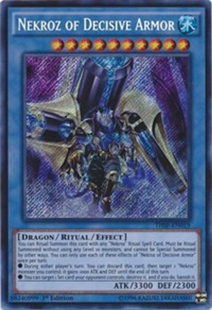 Nekroz of Decisive Armor (THSF-EN019) - Secret Rare