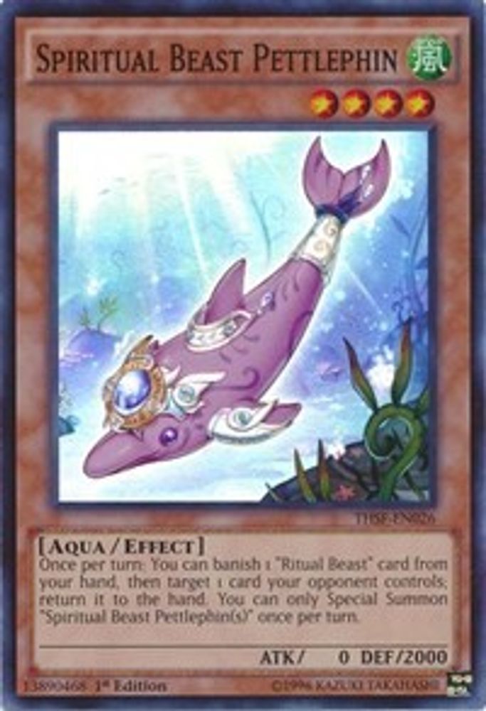 Spiritual Beast Pettlephin (THSF-EN026) - Super Rare