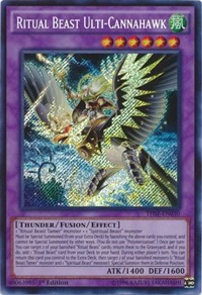 Ritual Beast Ulti-Cannahawk (THSF-EN030) - Secret Rare