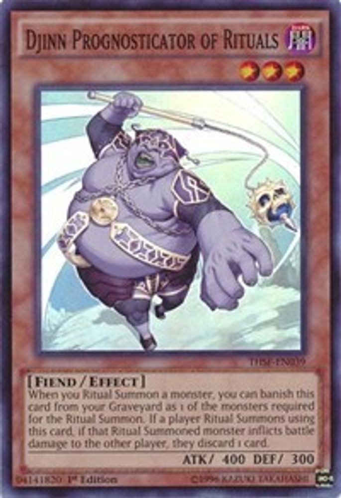 Djinn Prognosticator of Rituals (THSF-EN039) - Super Rare