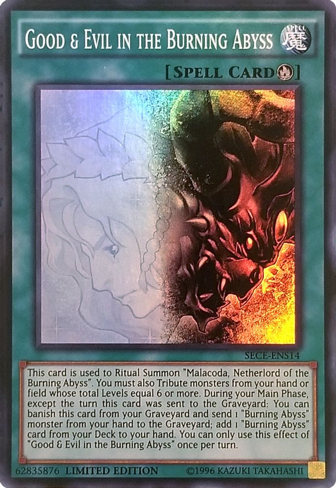 Good & Evil in the Burning Abyss (SE) (SECE-ENS14) - Super Rare