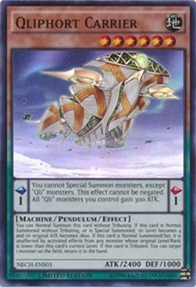 Transporteur Qliphort (SE) [NECH-ENS03] Super Rare 