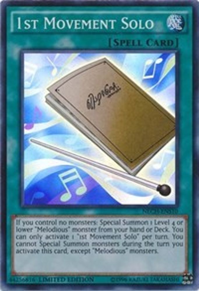 1st Movement Solo (SE) (NECH-ENS10) - Super Rare