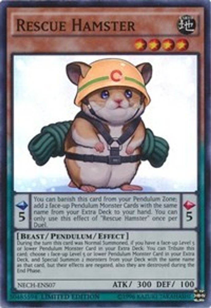 Rescue Hamster (SE) (NECH-ENS07) - Super Rare