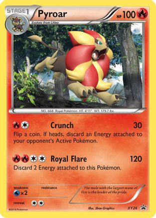 Pyroar XY26  - Holofoil - Promo