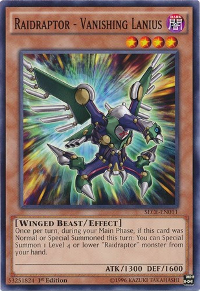 Raidraptor - Vanishing Lanius (SECE-EN011) - Common
