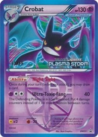 Crobat - BW51 (Team Plasma) (Prerelease) [Staff]  - Holofoil - Promo