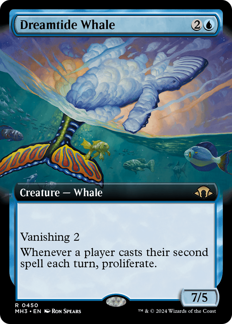 Baleine Dreamtide (Art étendu) [Modern Horizons 3] 