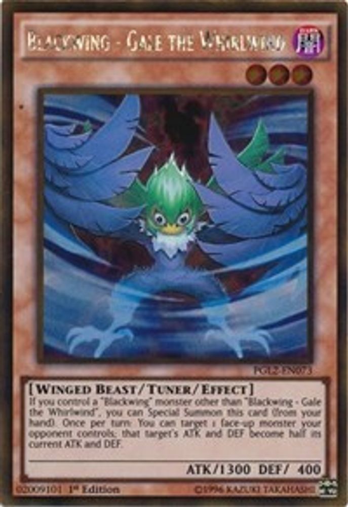 Blackwing - Gale the Whirlwind (PGL2-EN073) - Gold Rare