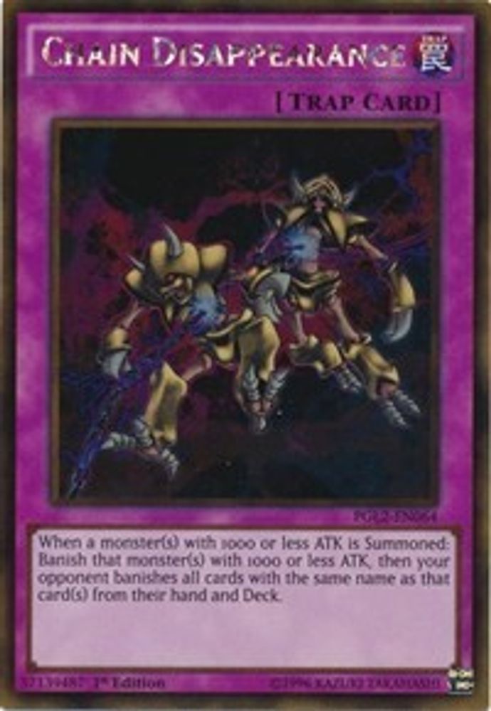 Chain Disappearance (PGL2-EN064) - Gold Rare