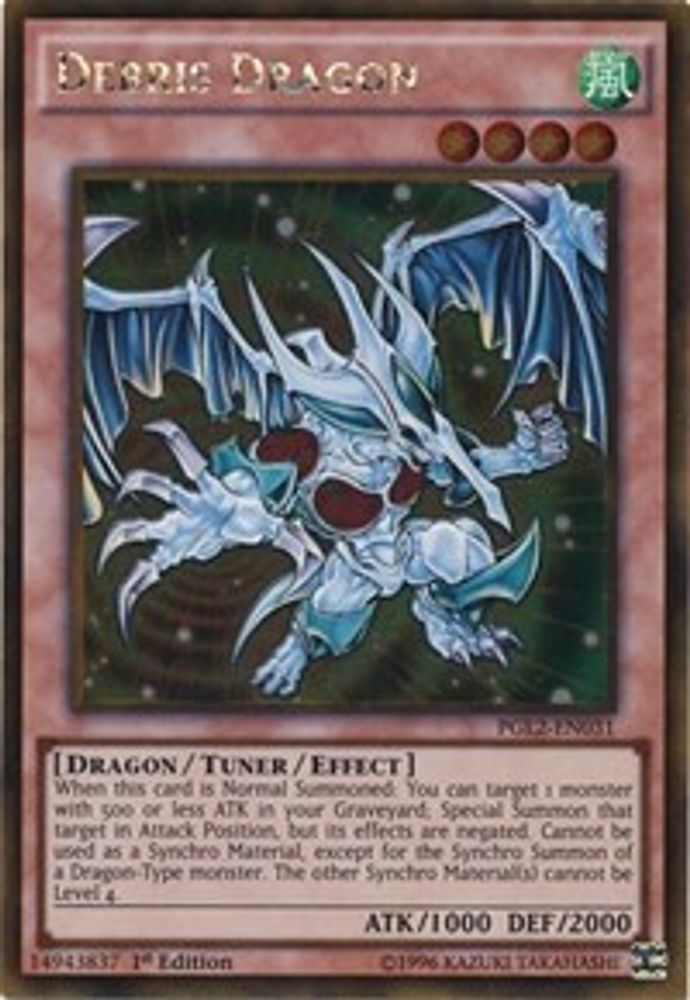 Debris Dragon (PGL2-EN031) - Gold Rare